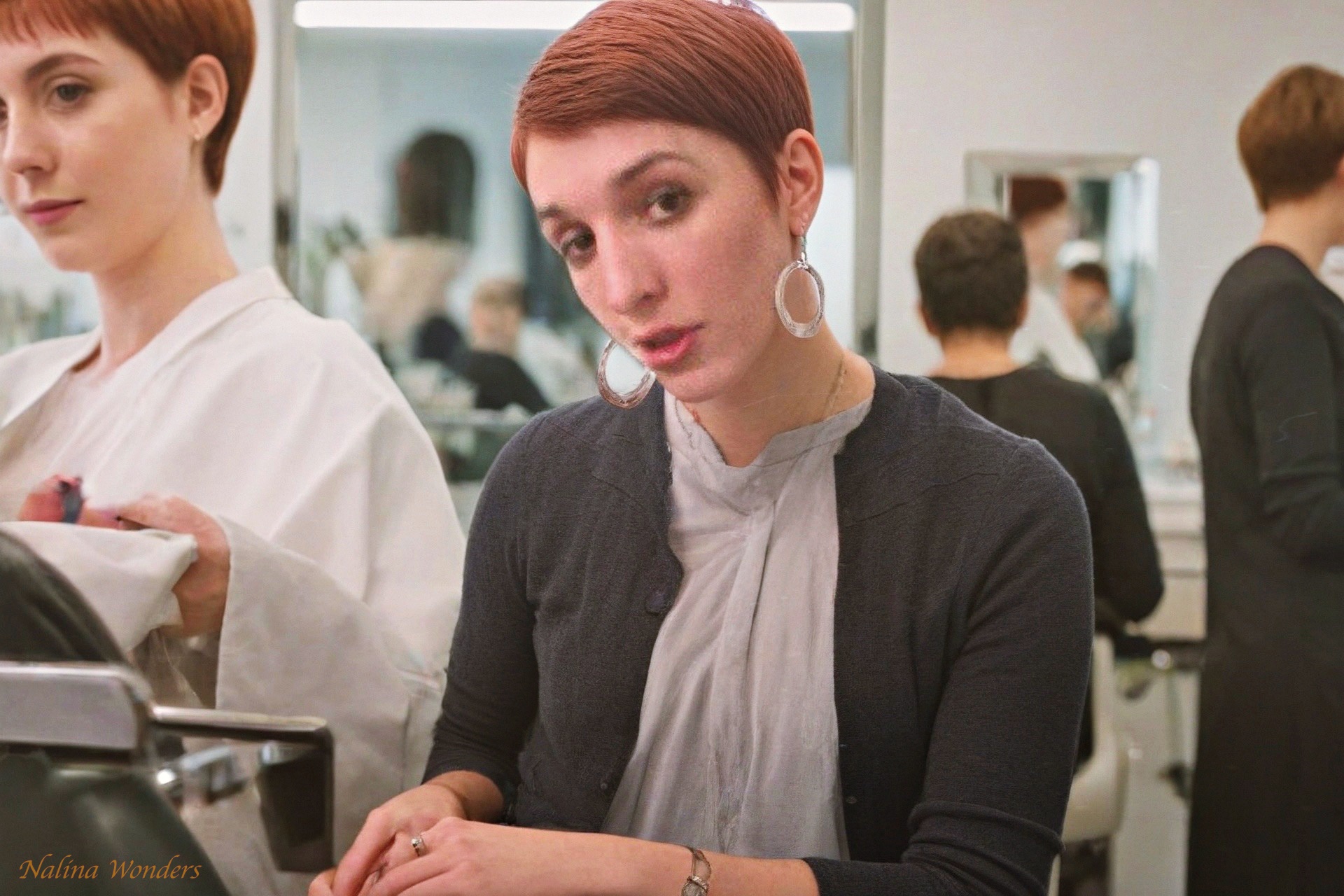 Elegant and poised, fashion model Nalina Wonders shows her unique daring by pooping in a diaper in public without anybody noticing. Not even her friend