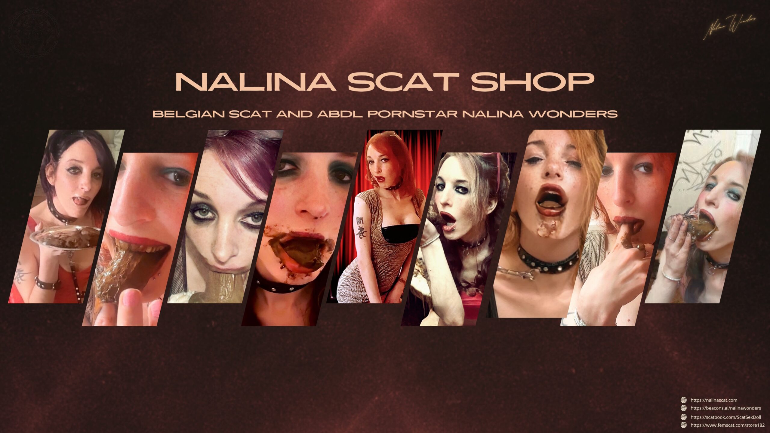 Nalina Wonders - Magazine and shop cover-Nalina Scat Shop-Belgian Scat and ABDL Pornstar-1