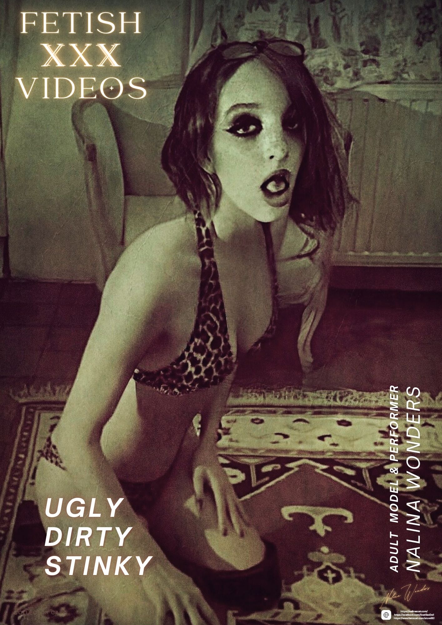 Gothic-Alt-Model & performer Nalina Wonders-posing-as-submissive card001