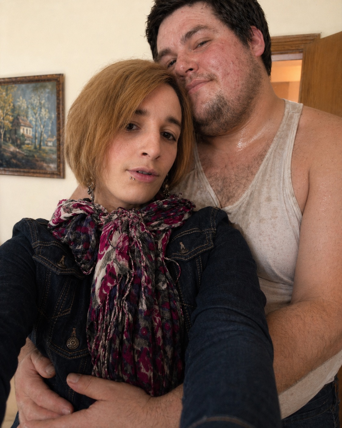 2014-07-12_Nalina Wonders & friends A beautiful couple photography of Nalina Wonders with a sex friend as she stands sensually with a guy. The guy with her 2 arms around her proud of showing his doll. She seems to be her submissive girl. This photo was taken by Nathalie Dude photography
